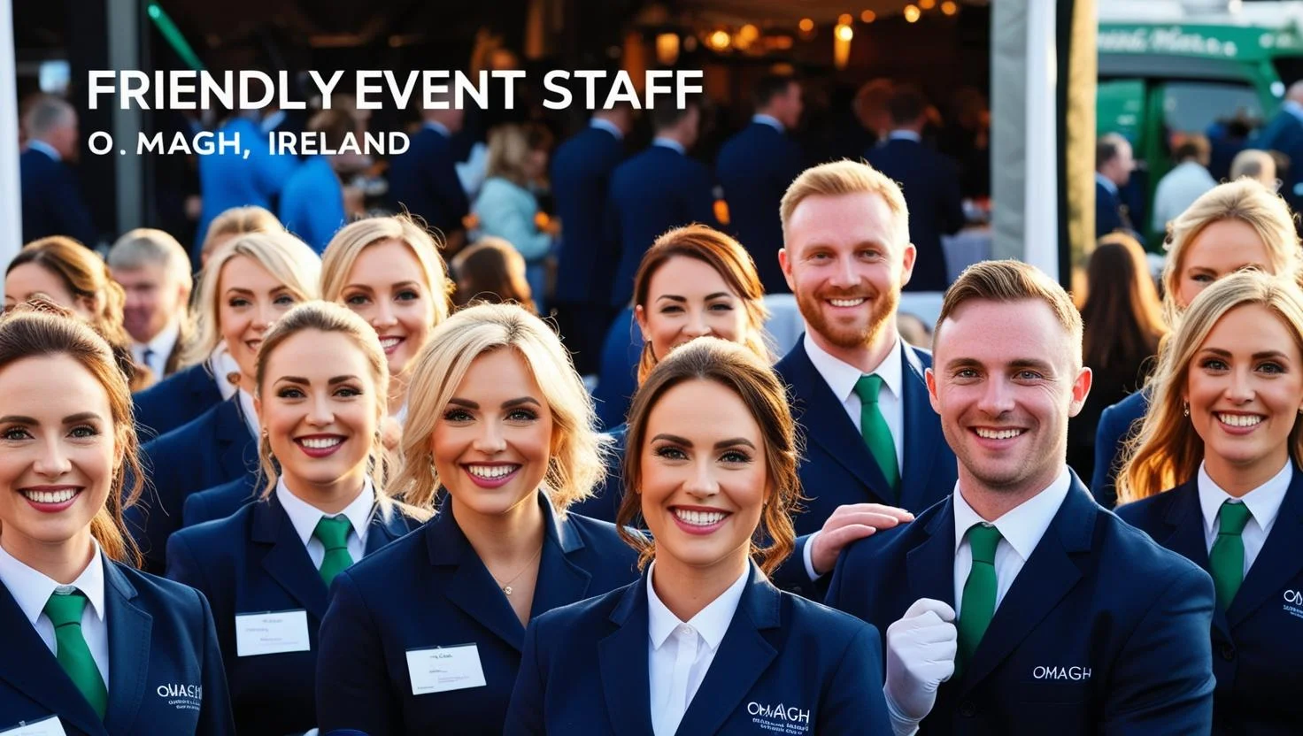 Event staff in action at a corporate event